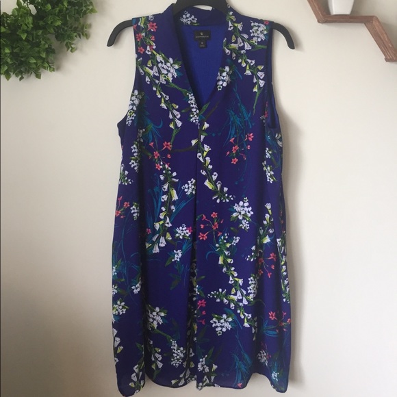 Floral Worthington Sleeveless Dress - Picture 2 of 6
